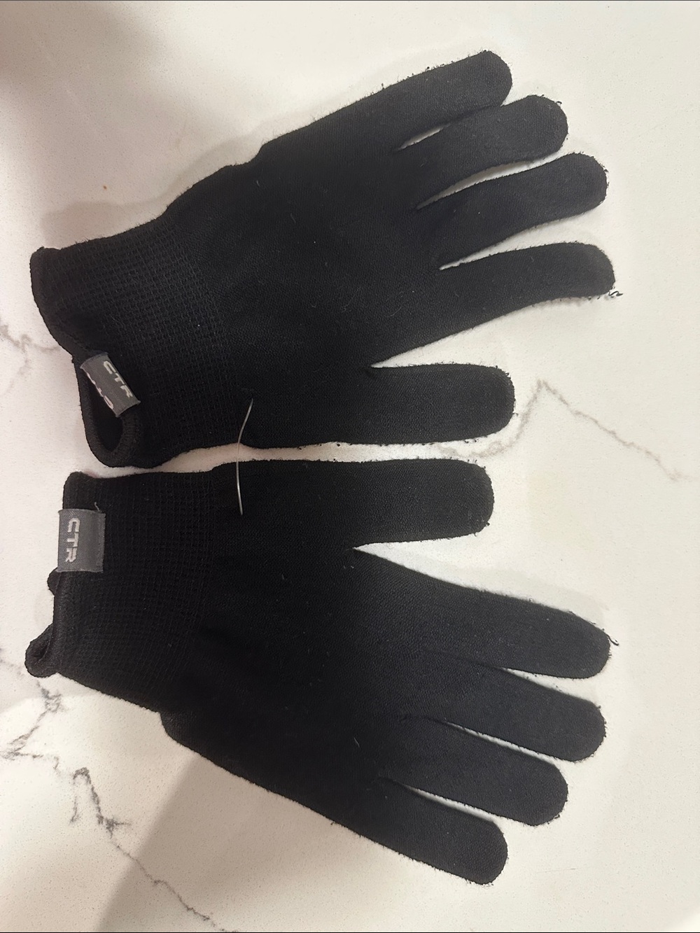 Black Men's Liner Gloves